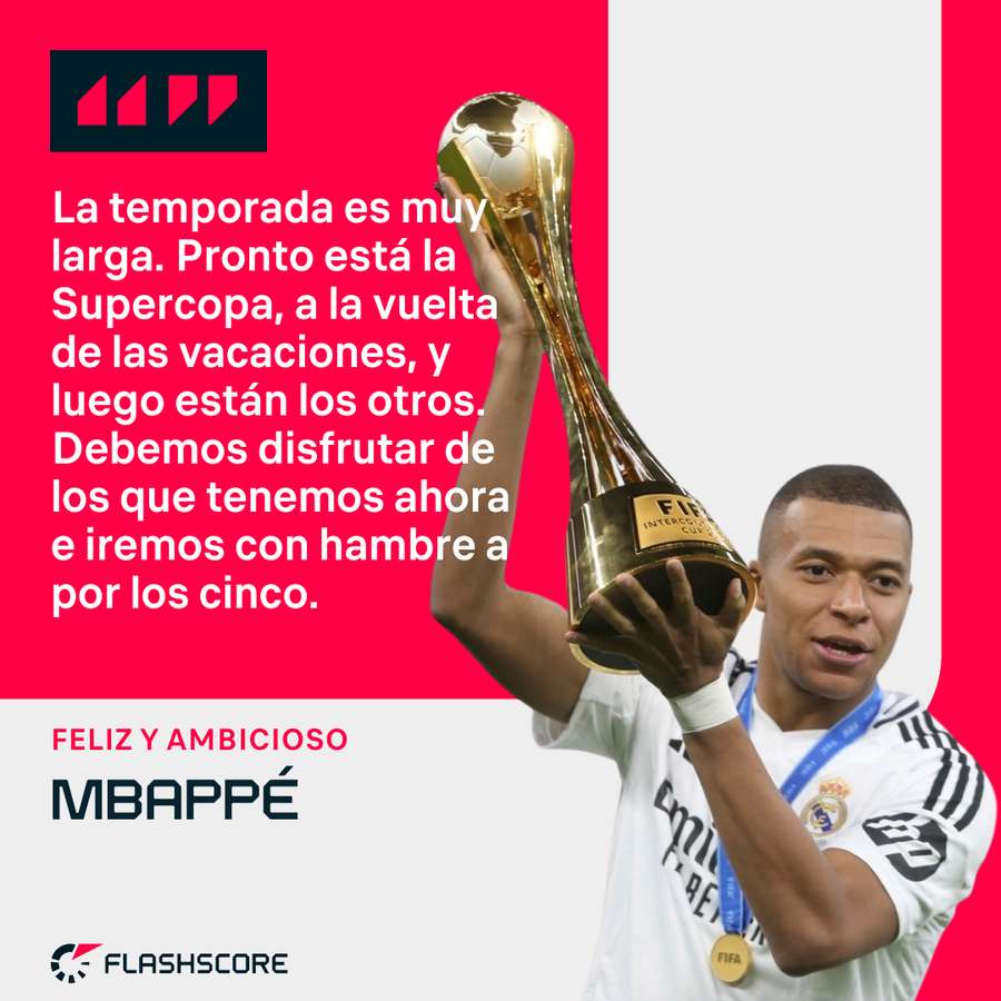 Las declaraciones de Mbappé. Las declaraciones de Mbappé.