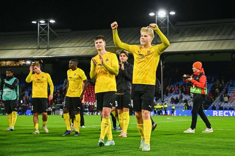 KuPS players after their UECL match with Crystal Palace last season KuPS players after their UECL match with Crystal Palace last season