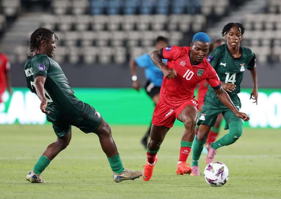 Malawi vs Zambia in a game they lost 2-1. Malawi vs Zambia in a game they lost 2-1.