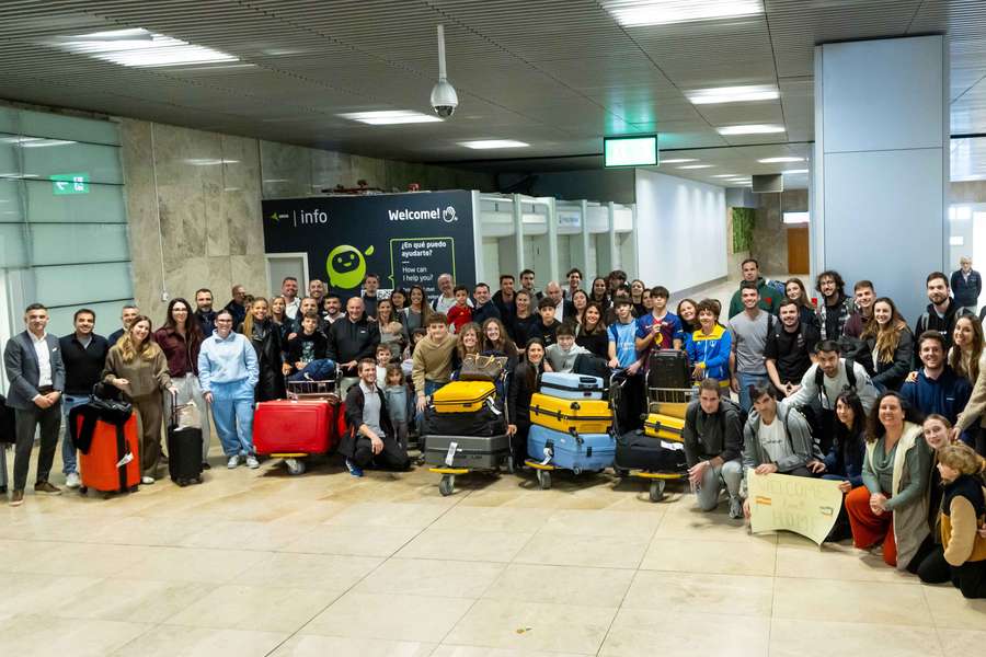 Una imagen de felicidad con el regreso de los profesionales del fútbol español