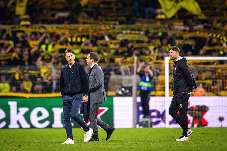 Niko Kovac e Lars Ricken em diálogo