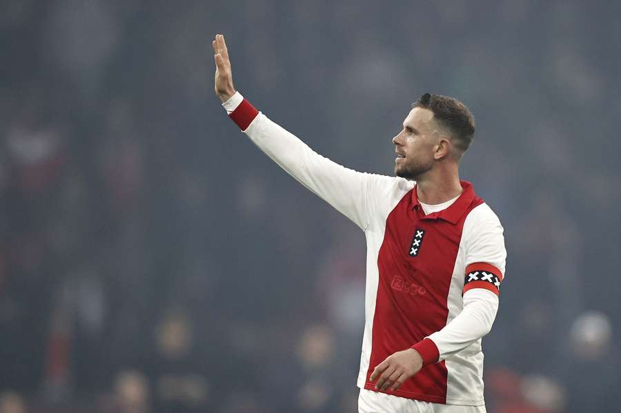 Ajax's Jordan Henderson during the Eredivisie game against AZ
