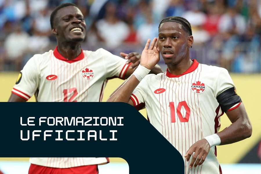 Le formazioni ufficiali di Canada-Bosnia Le formazioni ufficiali di Canada-Bosnia