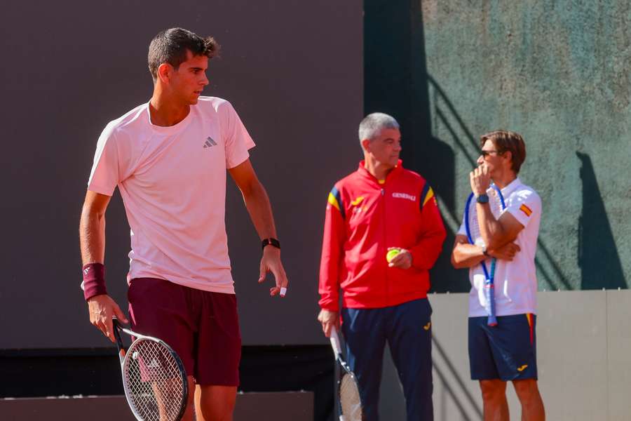 Rafael Jódar, entrenando en Chile
