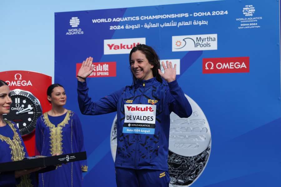 María de Valdés, en el podio de Doha