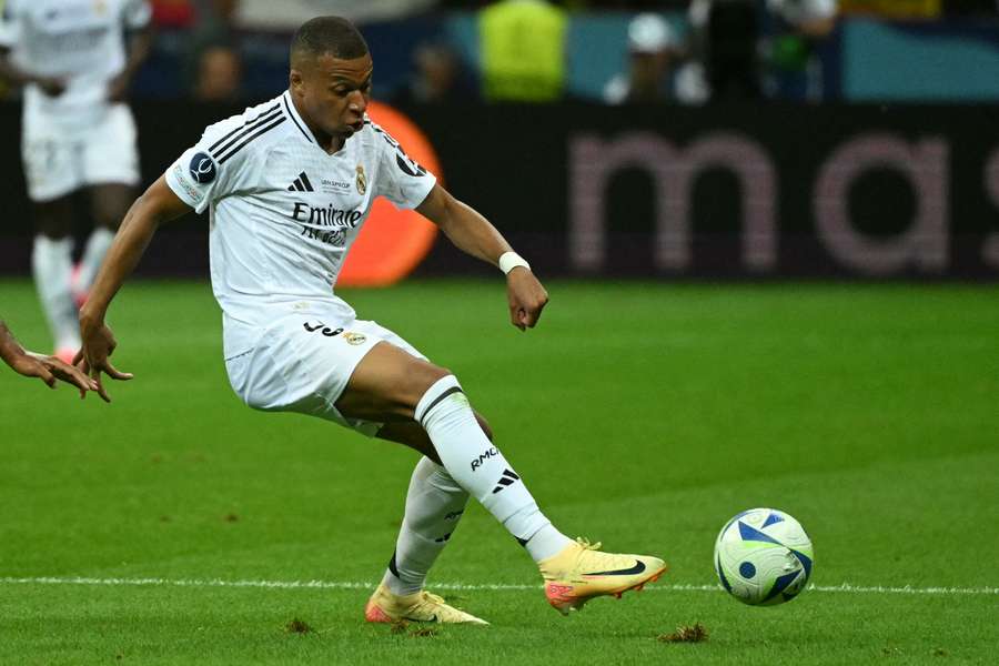 Mbappe scored in the second half of his debut