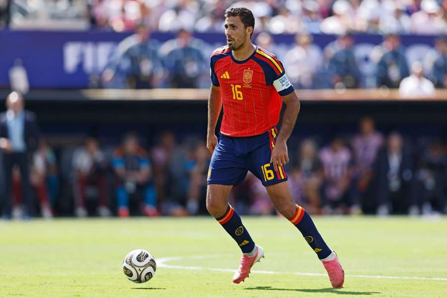 Spain captain Rodri during the FIFA World Cup final against Argentina Spain captain Rodri during the FIFA World Cup final against Argentina