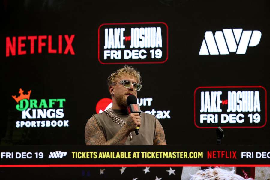 Jake Paul durant la promo du show. Jake Paul durant la promo du show.