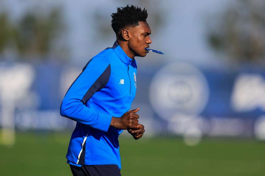 Samu no treino do FC Porto