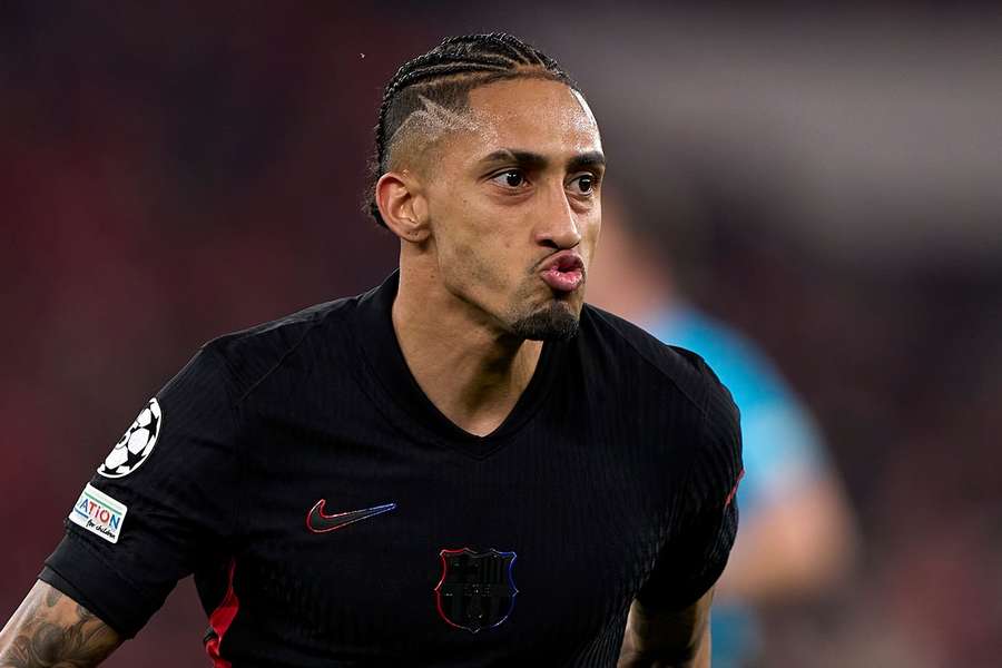 Raphinha garantiu mais uma vitória do Barça sobre o Benfica