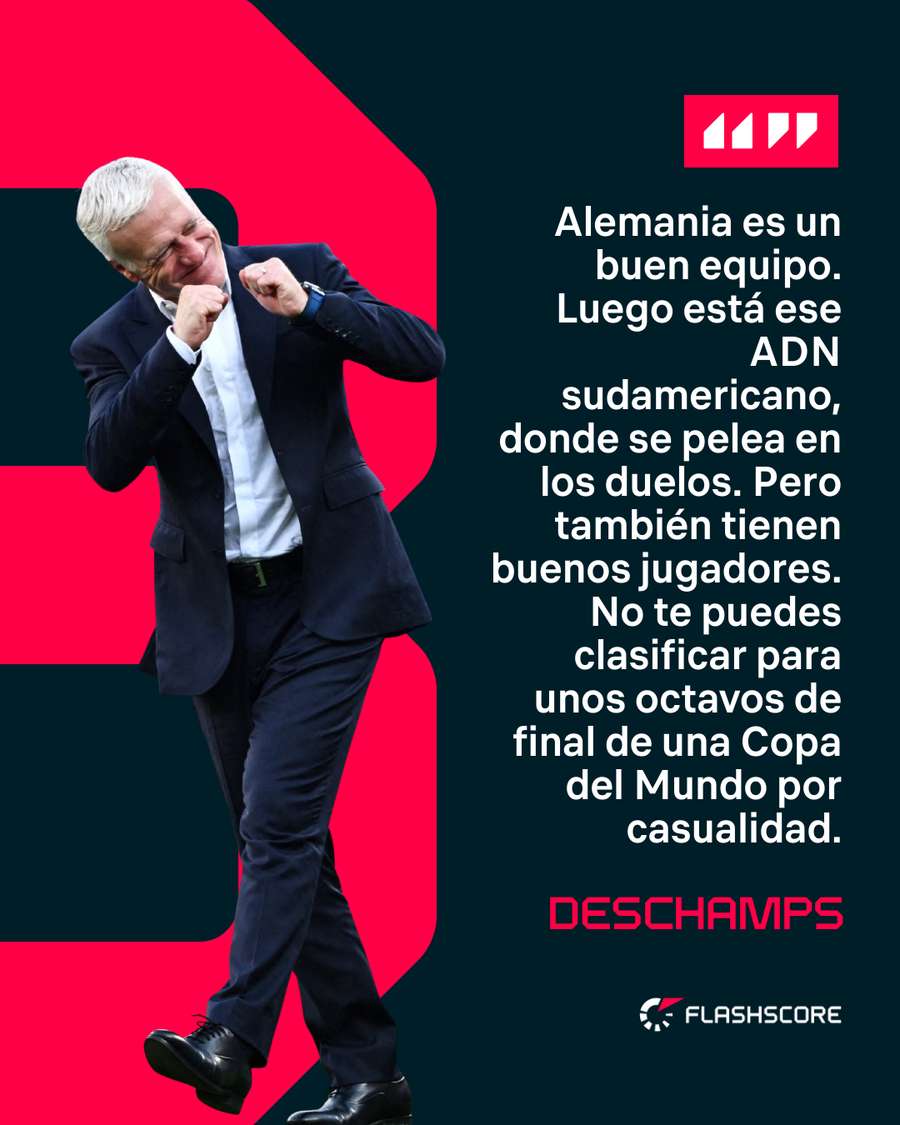 Las palabras de Deschamps Las palabras de Deschamps