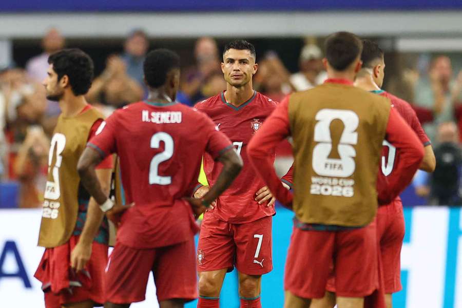 Cristiano Ronaldo após a eliminação Cristiano Ronaldo após a eliminação