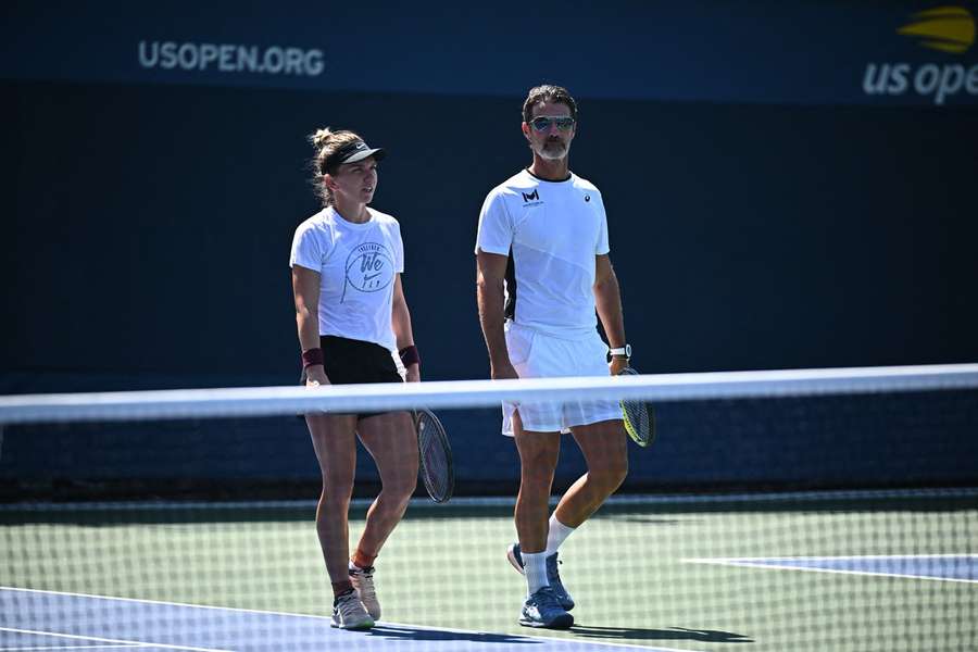 Simona Halep și Patrick Mouratoglou 