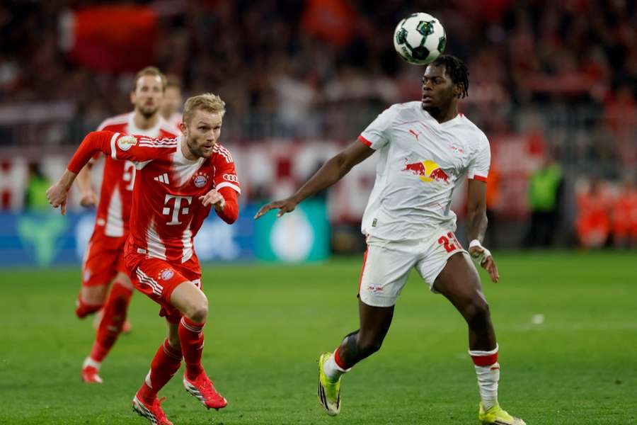 Die Zukunft von Konrad Laimer (l.) bei den Bayern ist noch offen.