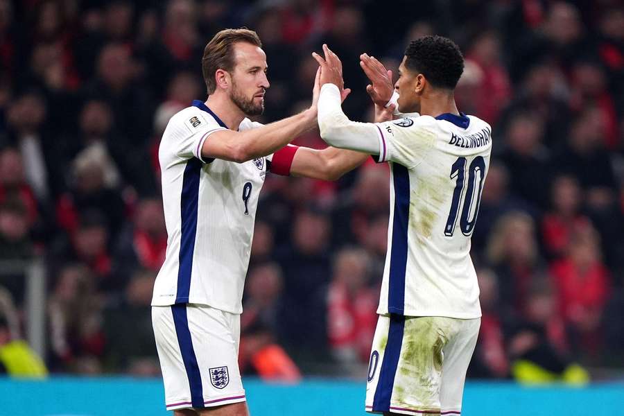Kane e Bellingham são duas das referências da Inglaterra
