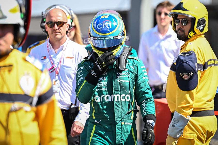 Fernando Alonso, tras su abandono en Mónaco.