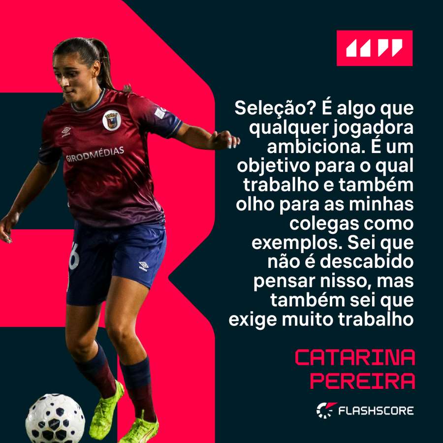 Catarina Pereira sobre o tema seleção Catarina Pereira sobre o tema seleção