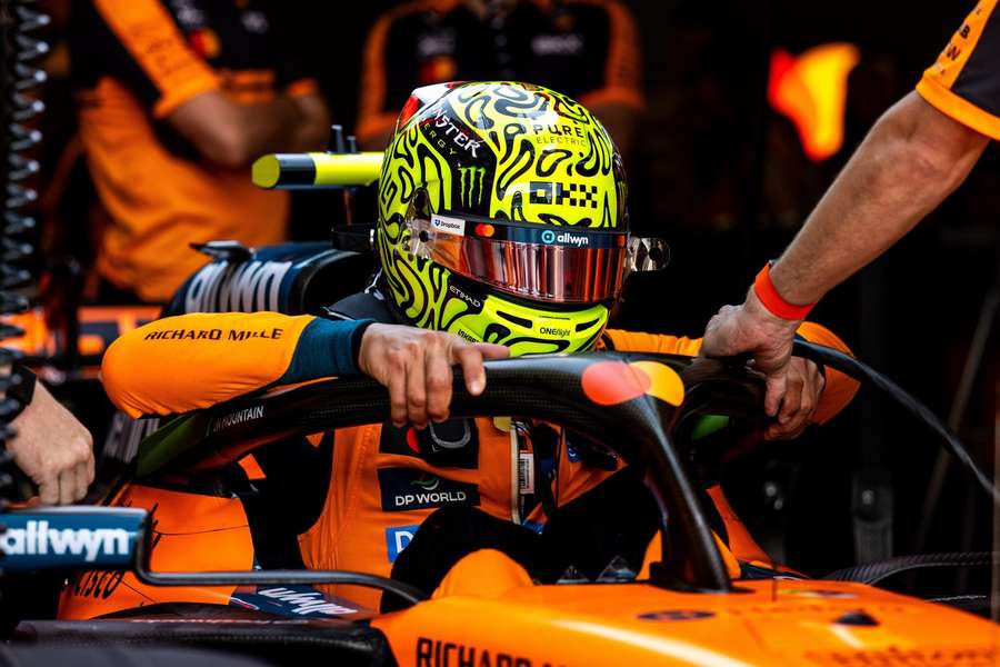 Lando Norris holt die Pole in Miami.