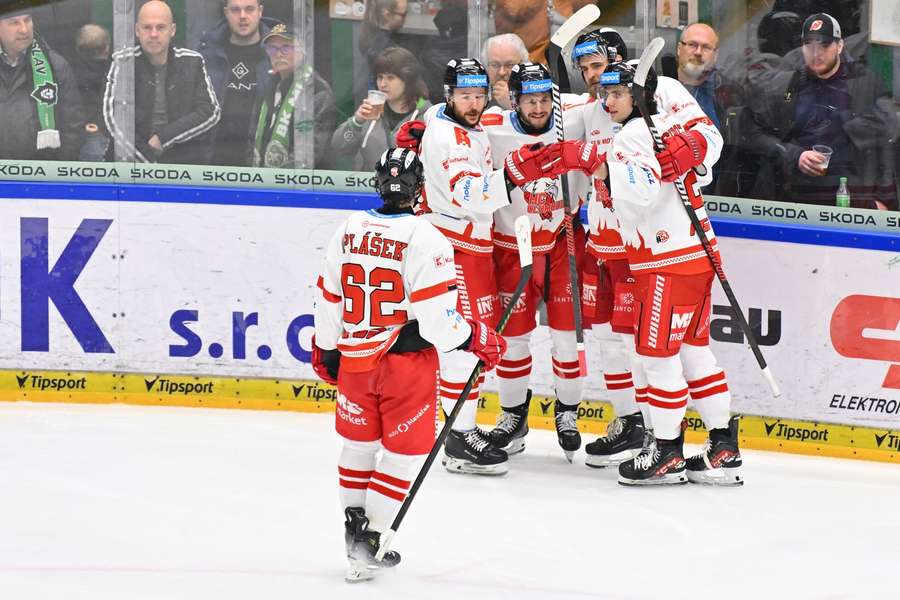 Olomouc vyhrála na ledě Mladé Boleslavi 4:3 v prodloužení.