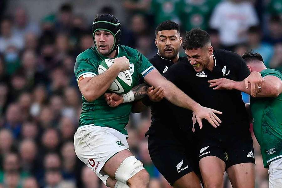 Ireland captain Caelan Doris in action