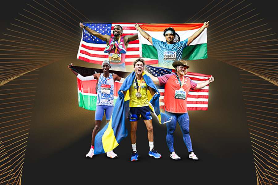 Los cinco candidatos a Mejor Atleta Mundial de 2023