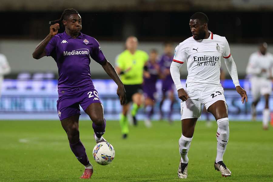 Moise Kean in action against Fikayo Tomori