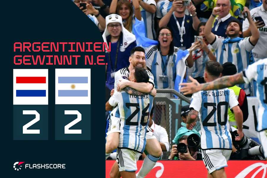 Argentinien gewinnt Elfmeter-Krimi gegen die Niederlande