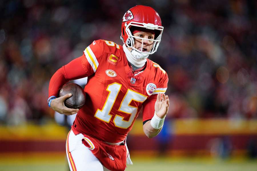 Patrick Mahomes in action for Kansas City Cheifs