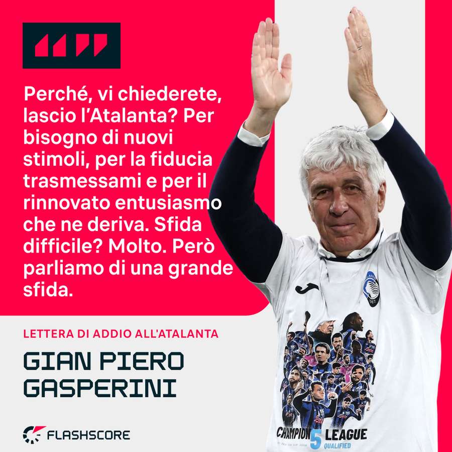Le parole di Gian Piero Gasperini