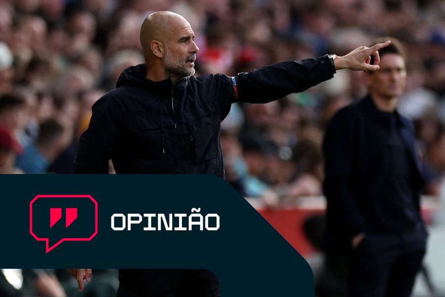 Pep Guardiola, treinador do Manchester City