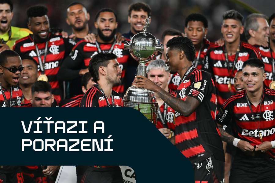 Flamengo oslavuje svoj titul.
