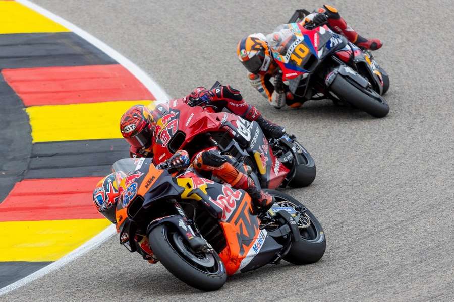 Les pilotes MotoGP en Allemagne.