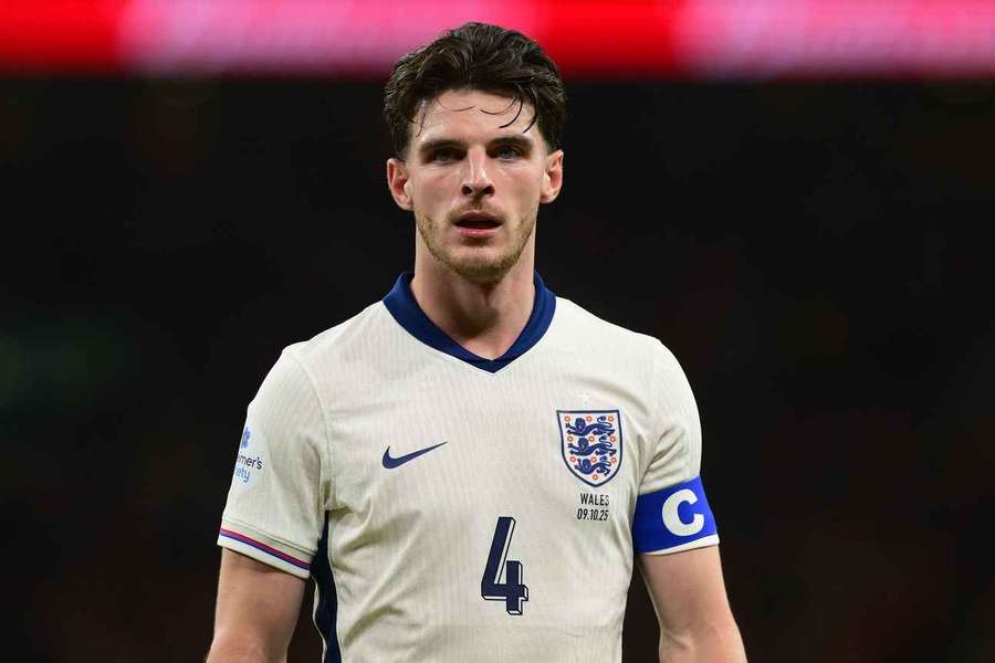 Declan Rice, médio da seleção de Inglaterra e do Arsenal