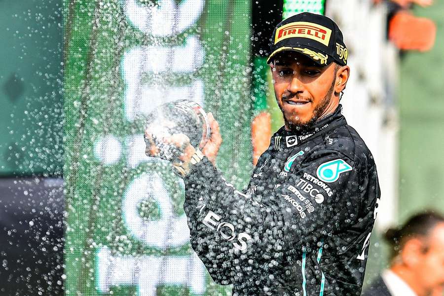 Lewis Hamilton at the Mexican GP