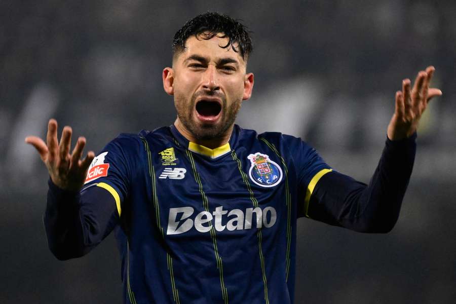 Alan Varela nos festejos do golo da vitória do FC Porto