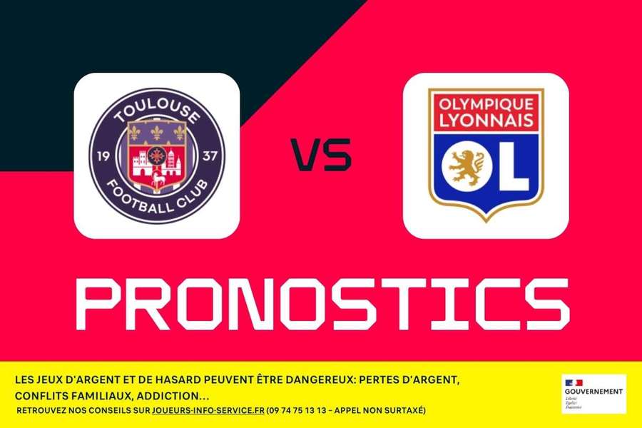 Toulouse - Lyon : pronostics, meilleurs paris et cotes (Ligue 1)