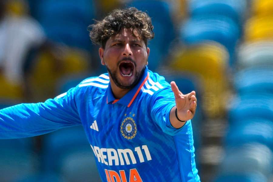 Kuldeep Yadav was the pick of India's bowlers in Barbados