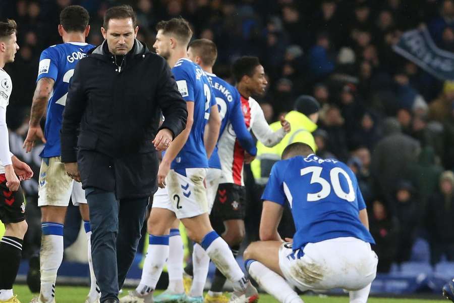 Lampard is feeling the pressure at Everton