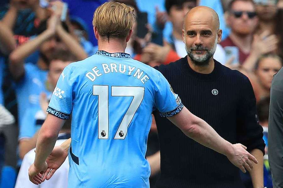 De Bruyne și Pep Guardiola