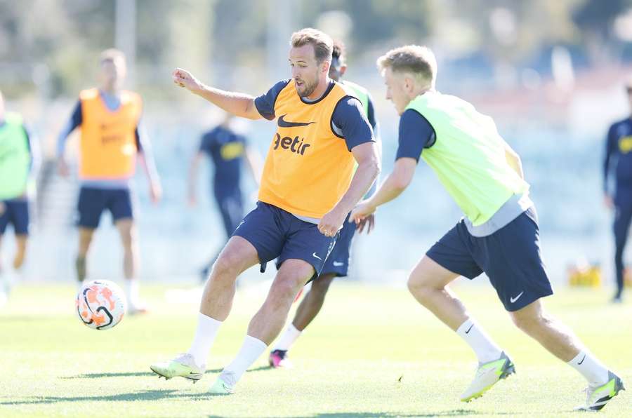 Harry Kane počas tréningovej jednotky na sústredení v Austrálii.