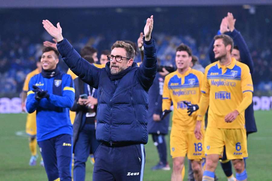 Eusebio Di Francesco al termine di Napoli-Frosinone