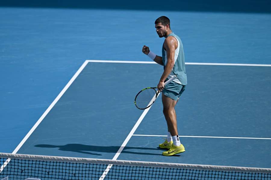 Carlos Alcaraz steht bei den Australian Open 2025 im Viertelfinale