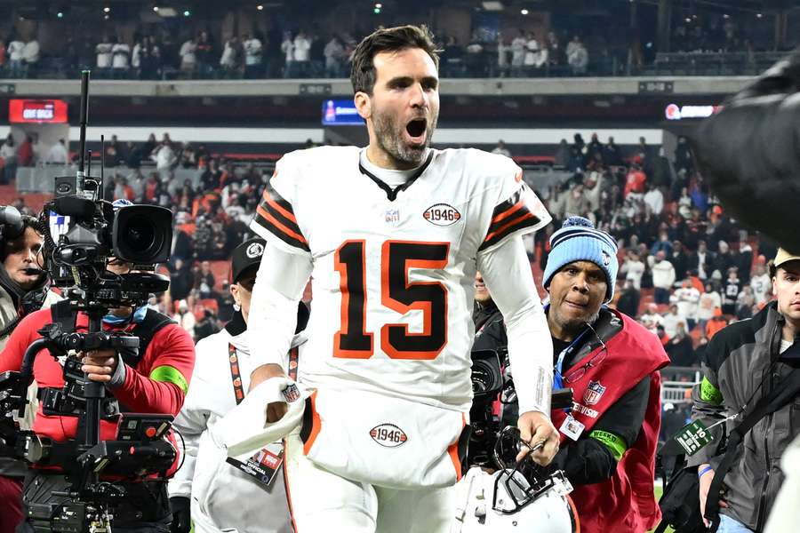 Joe Flacco gooide de Browns naar de play-offs