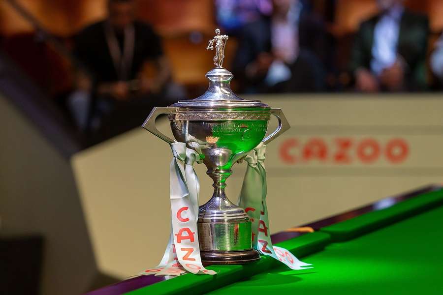 De trofee van het Wereldkampioenschap Snooker
