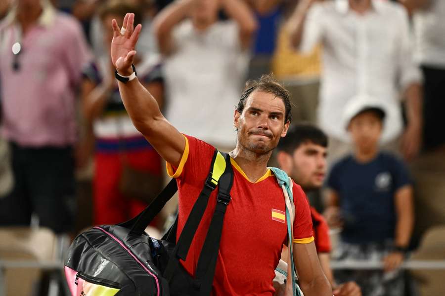 Rafael Nadal après sa défaite aux JO 2024.