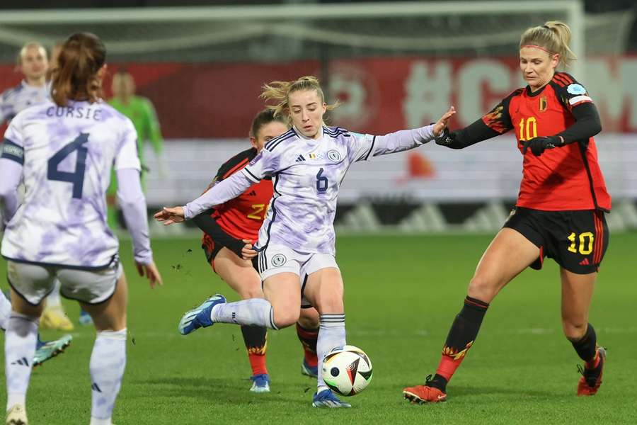 Kirsty Maclean van Schotland en Justine Vanhaevermaet van België