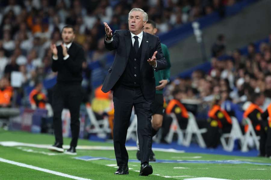 Carlo Ancelotti, treinador do Real Madrid