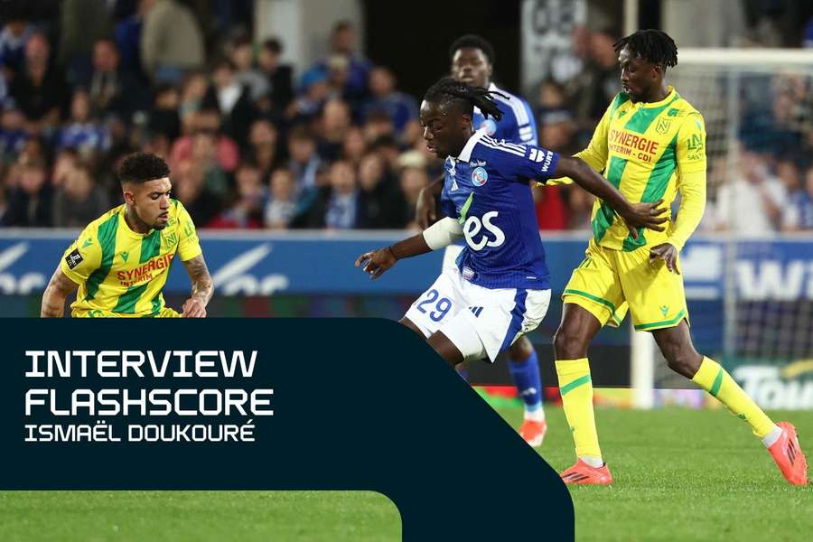 Ismaël Doukouré lors du match face à Nantes.