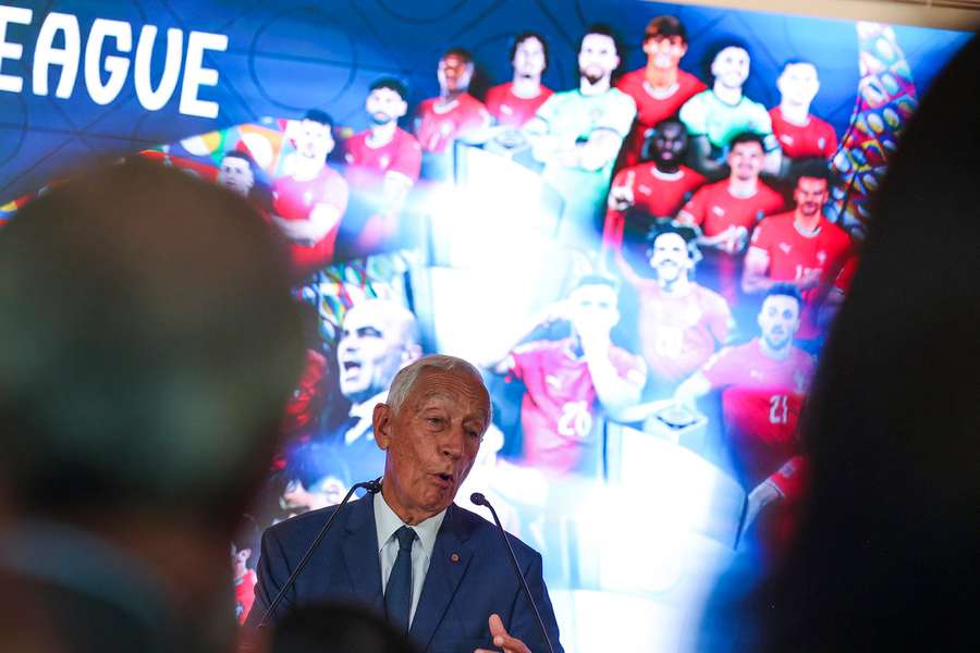 Marcelo Rebelo de Sousa na homenagem a Jorge Costa