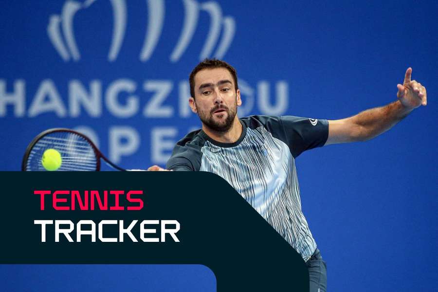 Marin Cilic is taking on Zhang Zhizhen in the Hangzhou final